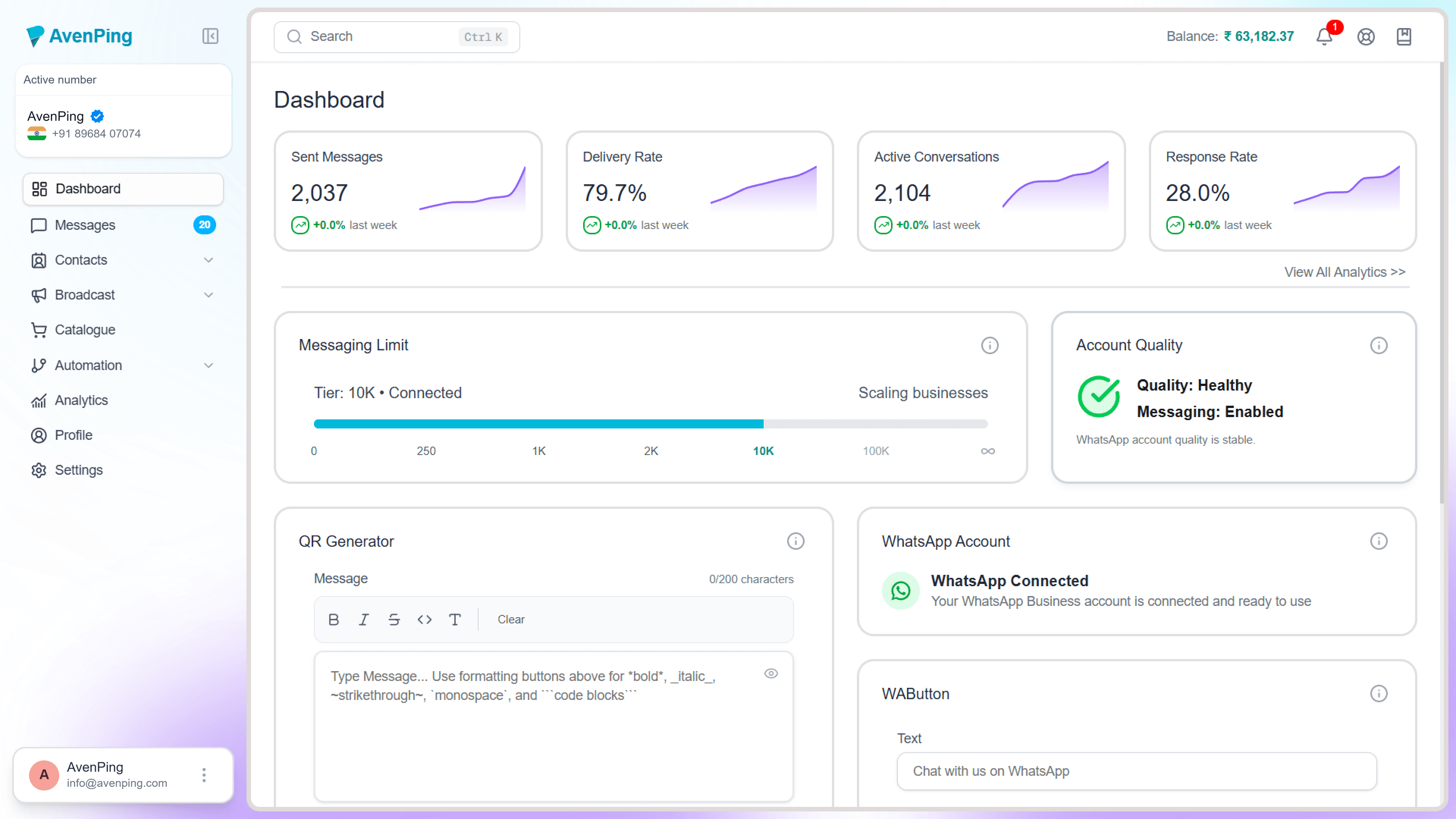 WhatsApp business example 1